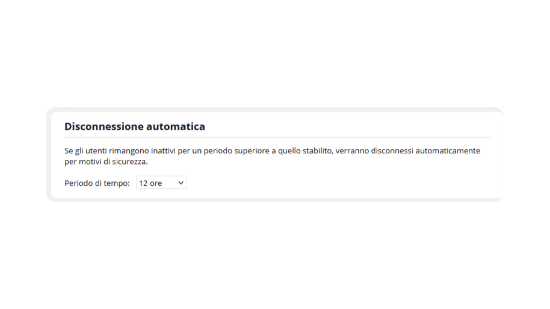 Impostazione del logout automatico per inattività in onOffice