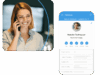 onOffice broker app addresses and woman on the phone